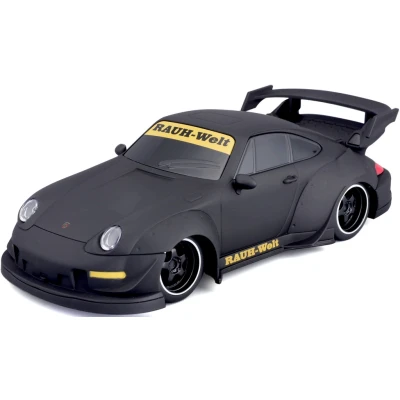 Abbildung von Maisto Tech R/C Porsche 993 RWB: Ferngesteuertes Auto im Maßstab 1:24, 2,4 GHz, mit Pistolengriff Steuerung, ab 5 Jahren, matt schwarz (581533)