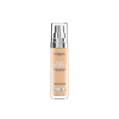 Abbildung von L&#039;Oreal Paris True Match Liquid Foundation, Hautpflege mit Hyaluronsäure, SPF 17, erhältlich in 40 Farbtönen, 3.D/3.W warmer Unterton, 30 ml