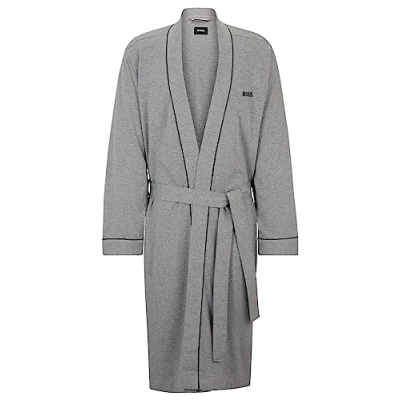 Abbildung von BOSS Kimono Bademantel, Herren, Größe: XL, Medium grey