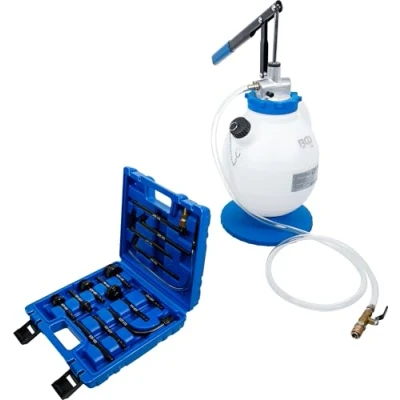 Abbildung von BGS 9992 Getriebeöl Befüllgerät mit Handpumpe 8 Adaptern 7 l Öleinfüllgerät