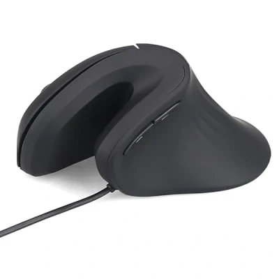Abbildung von Zienstar Vertikale Maus Verdrahtet,Ergonomische Optische USB mit 3 Einstellbaren DPI,Leiser klick,Rechtshänder Schwarz