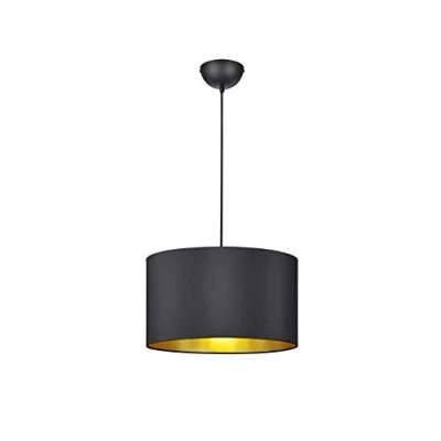 Abbildung von Trio Leuchten Pendelleuchte Hostel 308200179, Schwarz Matt / Gold