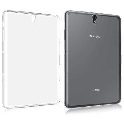 Abbildung von kwmobile Hülle kompatibel mit Samsung Galaxy Tab S3 9.7 T820 / T825 weiches TPU Silikon Case Transparent Tablet Cover