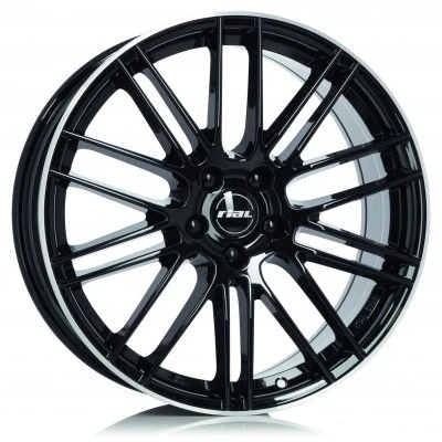 Abbildung von RIAL 5 loch 19Zoll 112mm Alufelge Kibo hyper silber schwarz Horn poliert KIB80945B73 2 Felge