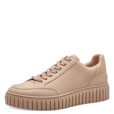 Abbildung von s.Oliver Damen Sneaker flach Low Top Vegan, Beige (Powder), 38 EU