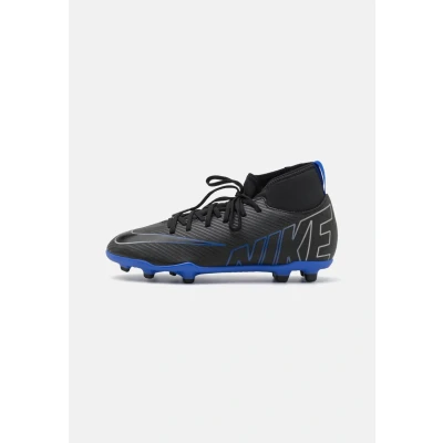 Abbildung von Nike Performance JR Mercurial CLUB FG/MG Unisex Fußballschuh Nocken für Kinder, Größe: 38.5, Black/chrome/hyper royal Schuhe