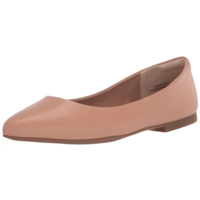 Abbildung von Amazon Essentials Damen Ballerinas mit spitzem Zehenbereich, Helles Kamelbraun, 46 EU