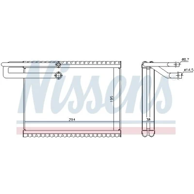 Abbildung von NISSENS 92323 Verdampfer