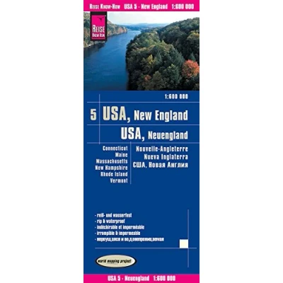 Abbildung von Reise Know How Landkarte USA 05, Neuengland (1:600.000) : Connecticut, Maine, Massachusetts, New Hampshire, Rhode Island, Vermont: world mapping project