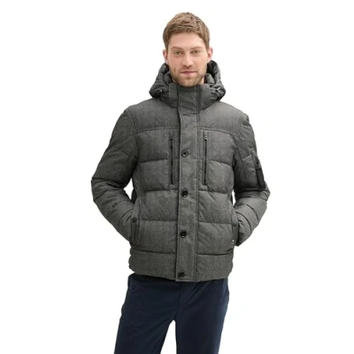 Abbildung von TOM Tailor Puffer Winterjacke, Herren, Größe: XXL, Grey garment dye structure