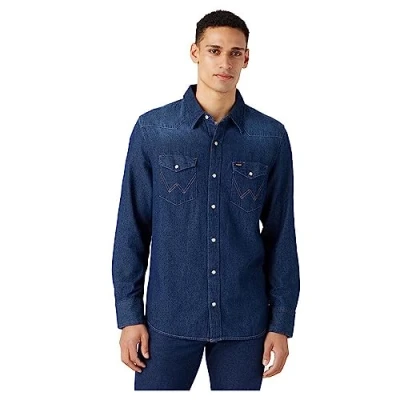 Abbildung von Wrangler 27MW Hemd, Herren, Größe: XXL, Blau