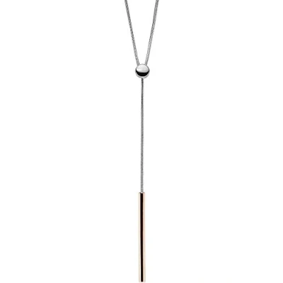 Abbildung von Skagen TUBE Halskette silvercoloured/roségoldcoloured, Damen, Größe: One Size, Silver coloured/roségold coloured