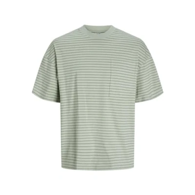 Abbildung von Jack &amp; Jones Gestreift Rundhals Tshirt print, Herren, Größe: XS, Desert sage