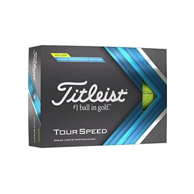 Abbildung von Titleist Unisex Tour Speed Golfball, Gelb, Einheitsgröße UK