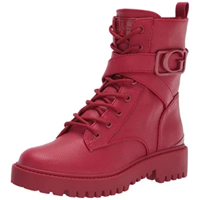 Abbildung von GUESS Damen Orana Springerstiefel, Rot/Ausflug, einfarbig (Getaway Solids), 39 EU