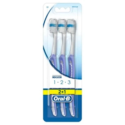 Abbildung von Oral B Manuell 1 2 3 Indikator Zahnbürste, 60 g
