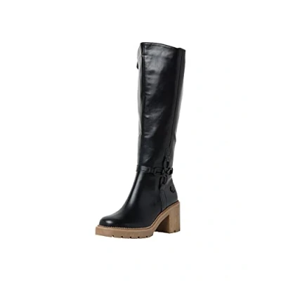Abbildung von Marco Tozzi Damen 2 85606 39 Kniehohe Stiefel, BLACK/NATURE, 37 EU