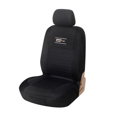 Abbildung von Upgrade4cars Schonbezug Fahrersitz Universal Auto Sitzbezug Vordersitz Schwarz