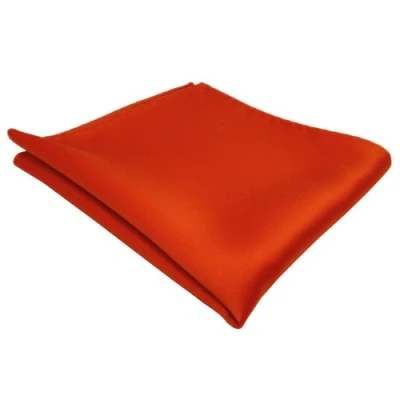 Abbildung von TigerTie Designer Einstecktuch in orange leuchtorange einfarbig uni