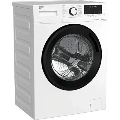 Abbildung von Beko WML71465S b300 freistehende Waschmaschine, 7 kg, Waschvollautomat, 1400 U/min, Bluetooth, AquaWave, ProSmart Inverter Motor, Nachlegefunktion, Fleckenprogramm, Weiß