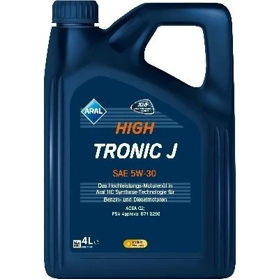 Abbildung von Aral Hightronic J 5W 30 4l Motoröl 15F4BC PEUGEOT: 208 I Hatchback, 206 207 CITROËN: Relay II Van, C4 Grand Picasso