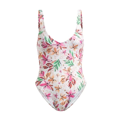 Abbildung von Roxy Printed Beach Classics Badeanzug für Frauen Weiß