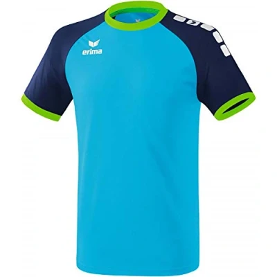 Abbildung von Erima Unisex Kinder ZENARI 3.0 Trikot, Curacao/New Navy/Green Gecko, 164