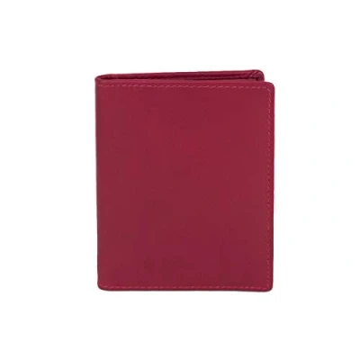Abbildung von Ausweis und Kreditkartenhülle LEAS in Echt Leder, rot Card Collection