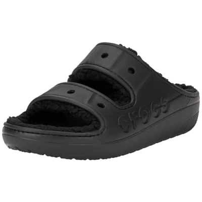 Abbildung von Crocs Unisex Baya Cozzzy Sandal, Schwarz, 36 EU, 36/37 EU