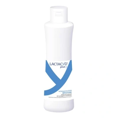 Abbildung von Lactacyd® Plus Befeuchtend Intimwaschlotion Mit angepasstem pH Wert, natürlicher L Milchsäure und L2G Komplex™ Feuchtigkeitsspendend Klinisch geprüft &amp; bestätigt 250 ml