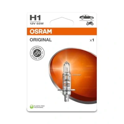 Abbildung von Osram ORIGINAL LINE 12V, H1, halogen headlight lamp, Single Blister (1 lamp)