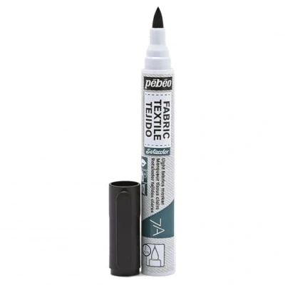 Abbildung von Pebeo Stoffmarker 803414 7A Pinselspitze 1 mm schwarz