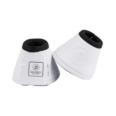 Abbildung von Eskadron Hufglocken Platinum Faux Leather Weiß