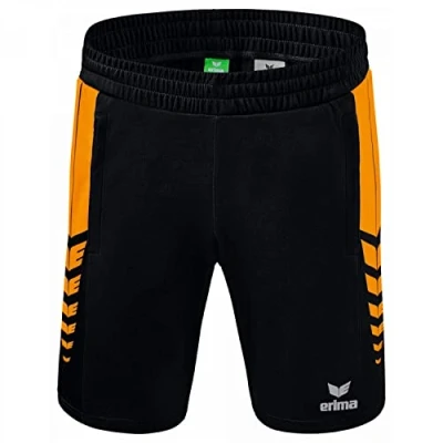 Abbildung von Erima Herren Six Wings kurze Shorts, schwarz/new orange, M