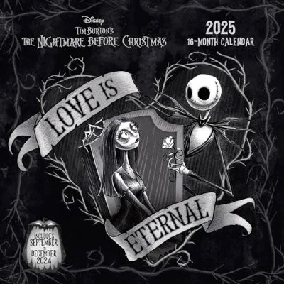 Abbildung von Pyramid The Nightmare before Christmas 2025 Broschürenkalender, 30x30cm, Kalender für Fans des kultigen Animationsfilm, Monatsübersicht, nachhaltig nur mit Papierumschlag
