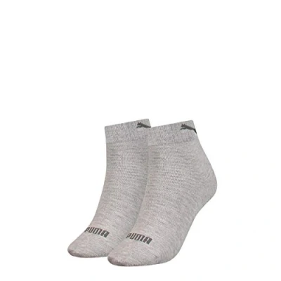 Abbildung von PUMA Damen Quarter Socken, Grey Melange, 35 38 EU