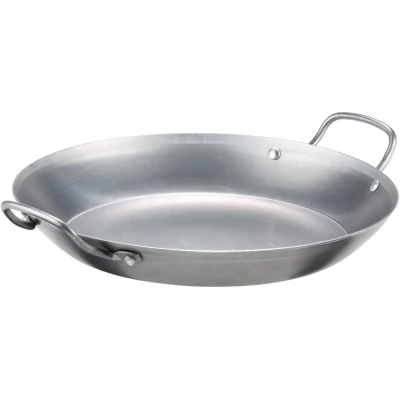 Abbildung von GSW 860628 GastroTraditionell Lyoner Eisen Paella Pfanne 40cm, Grau