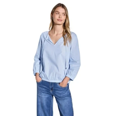 Abbildung von STREET ONE Damen A345640 Gestreifte Bluse, Smoked Blue, 38