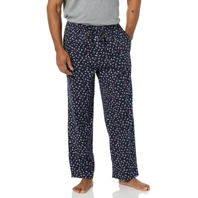 Abbildung von Amazon Essentials Herren Gewebte Pyjamahose, Gerade Geschnitten, Marineblau Paisley, S