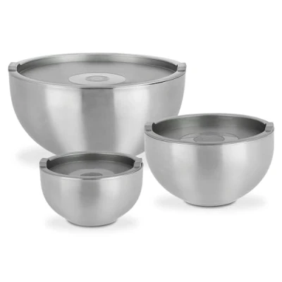 Abbildung von GSW 824019 THERMOSCHÜSSEL Set mit Kunststoffdeckel 6 teilig, Edelstahl, silber, 26 cm, Einheiten