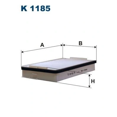 Abbildung von FILTRON K 1185 Innenraumfilter Partikelfilter 262 163 46
