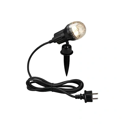 Abbildung von BRILONER Leuchten Außenleuchte, Außenlampe, Erdspieß, Wandlampe, Strahler dreh und schwenkbar, GU10, IP44, 3 Watt, 250 Lumen, 3.000 Kelvin, 110x195x95mm (BxHxD), 3078 015, Schwarz