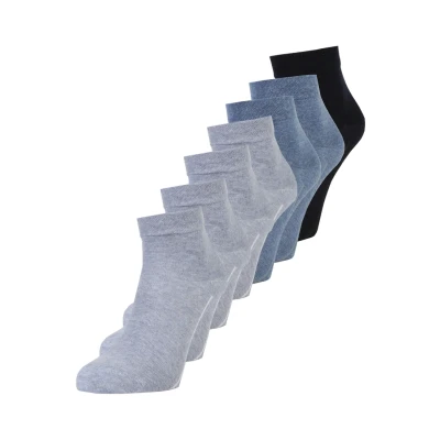 Abbildung von camano BOX 7 PACK Socken, Größe: 43 46, Denim melange/stone melange/navy