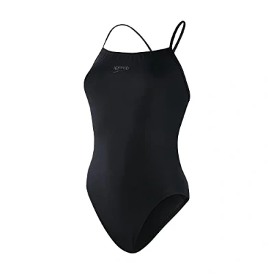 Abbildung von Speedo Womens Endurance Thinstrap Badeanzug, Damen, Größe: 42, Black