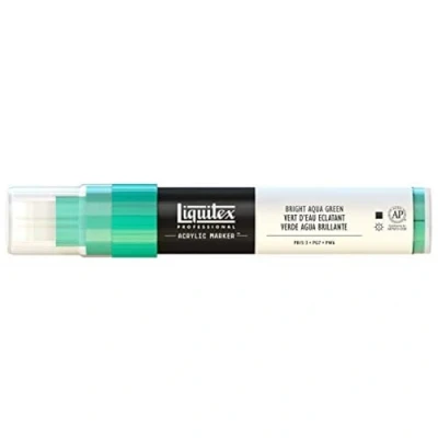 Abbildung von Liquitex 4610660 Professional Paint Marker, Acrylmarker mit hochpigmentierte Acrylfarbe auf Wasserbasis für den Innenbereich &amp; Außenbereich, breite Spitze Aquagrün leuchtend