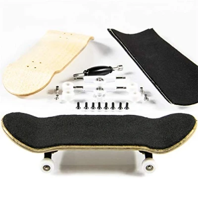 Abbildung von PhoneNatic Finger Skateboard Bauset in Hellbraun (Design 2)