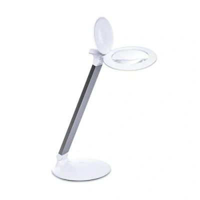 Abbildung von Daylight The Company Halo Go 2 Helligkeitsstufen, wiederaufladbar, tragbar, Lupenlampe, 80+ CRI, ideal für die Augenpflege, Farbtemperatur: 6.000 K, Weiß