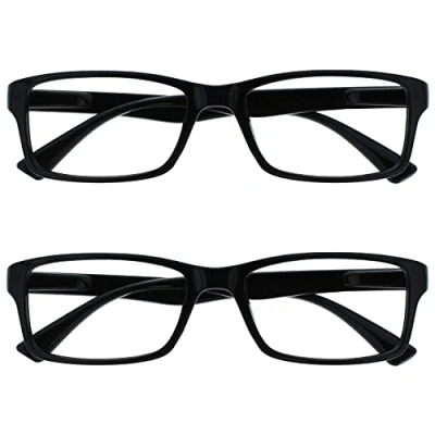 Abbildung von Die Lesebrille Unternehmen Schwarz Leser Wert 2er Pack Herren Frauen UVR2092BK +3,50