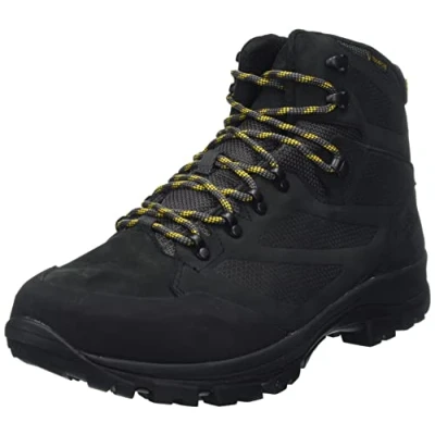 Abbildung von Jack Wolfskin Herren Rebellion Texapore Mid M Walking Schuh, Phantom/Burly Yellow Xt, 46 EU