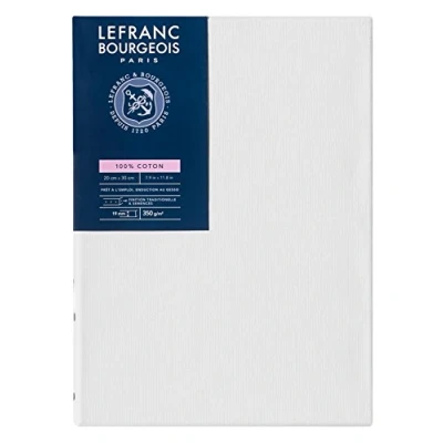 Abbildung von Lefranc &amp; Bourgeois 111131 Keilrahmen Serie Klassisch, 100 % Baumwolle, 350g/m², Archivqualität, säurefrei für erhöhte Haltbarkeit, grundiert 20x30cm